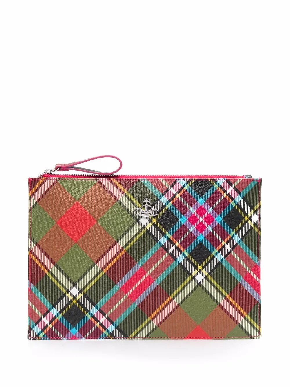 Vivienne Westwood клатч Derby в клетку тартан