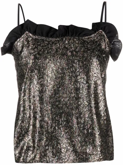 Saint Laurent Pre-Owned 1990s brocade cami top
