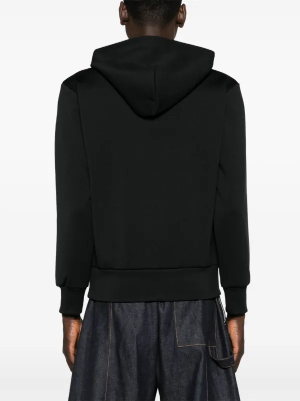 Comme Des Garçons Play heart-print Pullover Hoodie | Black
