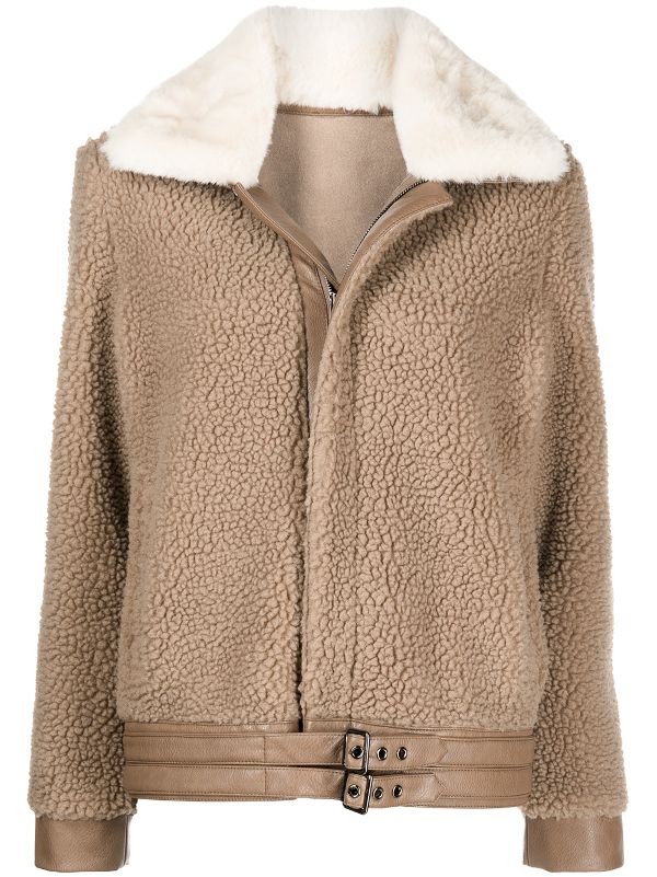 apparis shearling coat