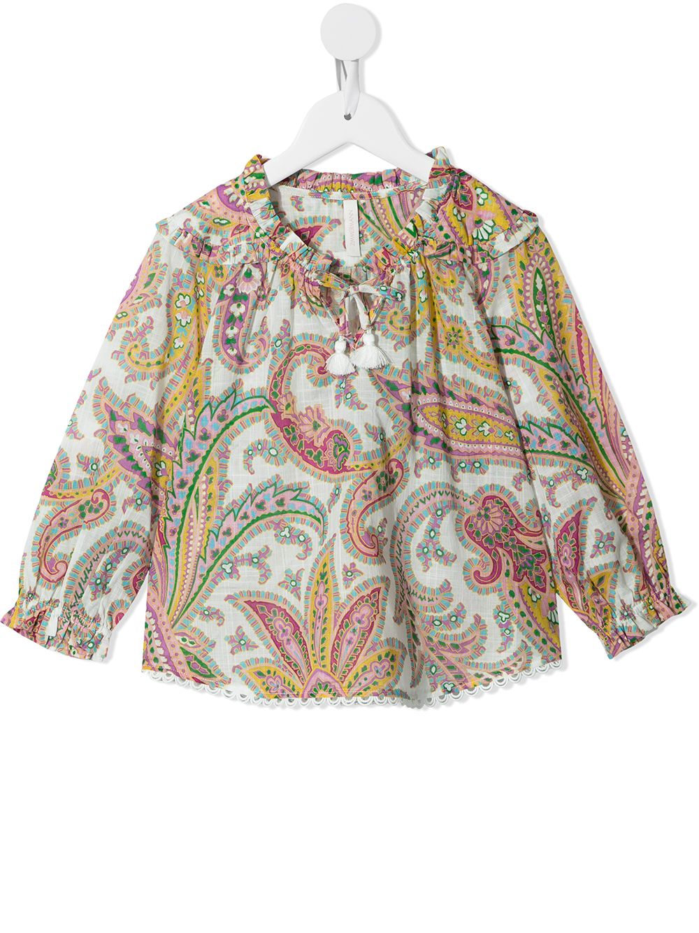 

ZIMMERMANN Kids paisley-print cotton blouse - Multicolour