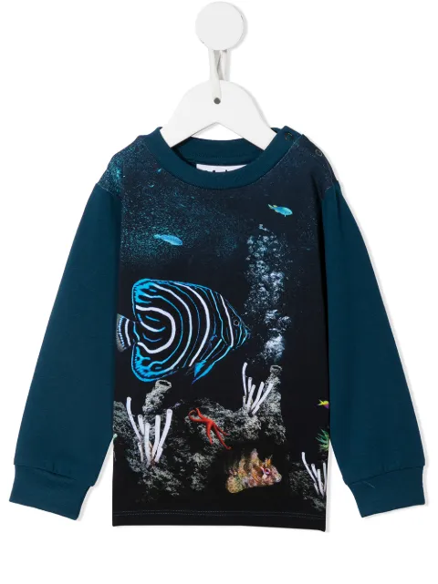 Molo botanical-print cotton sweatshirt 