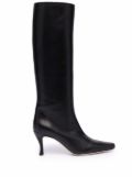 BY FAR pointed knee-length boots - Black