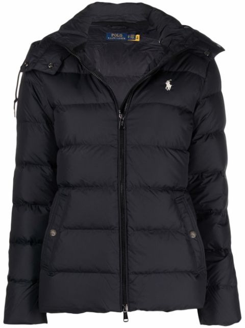 women polo puffer jacket