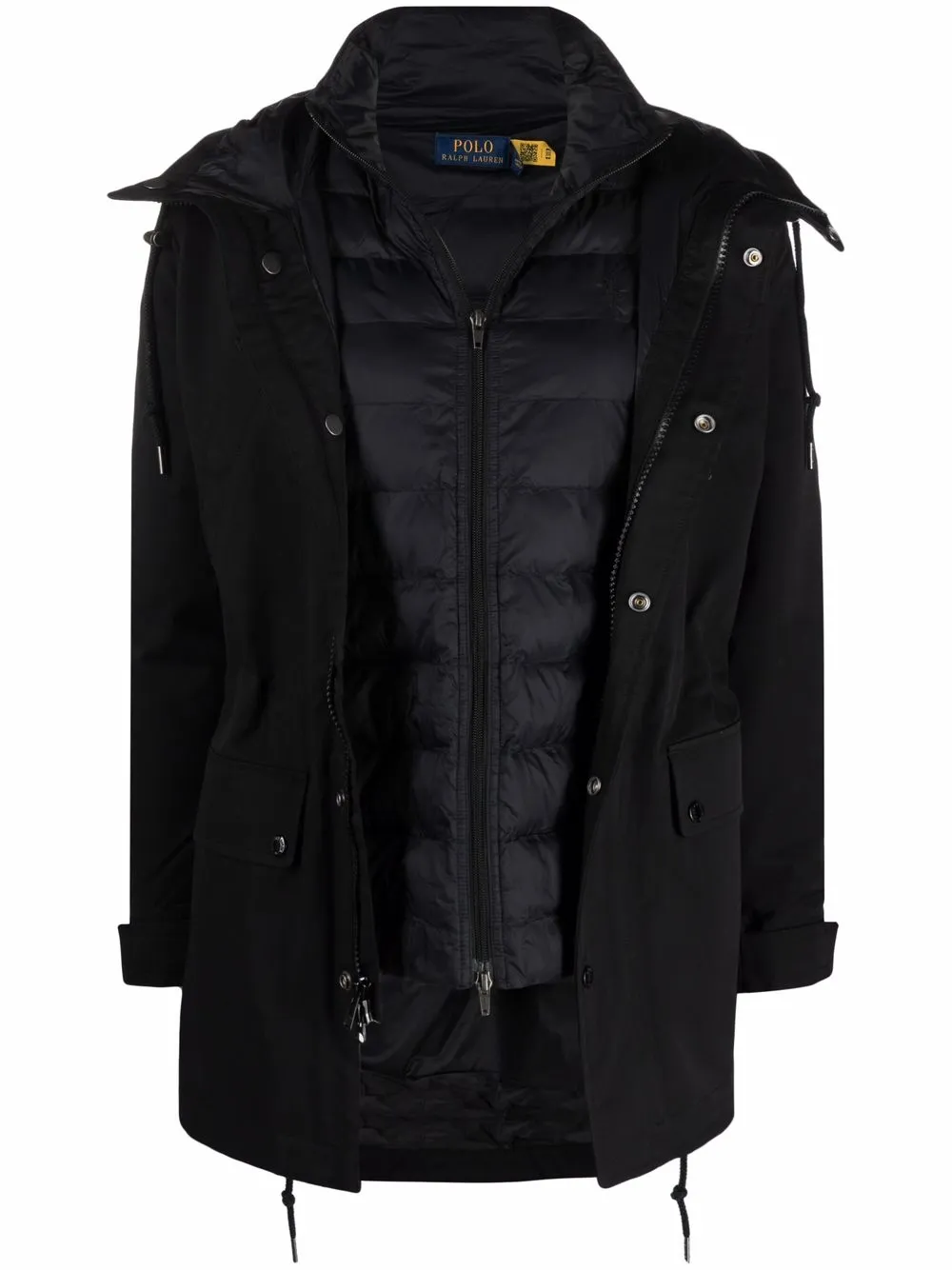 Polo Ralph Lauren Insulated Layer Hooded Jacket In Black | ModeSens