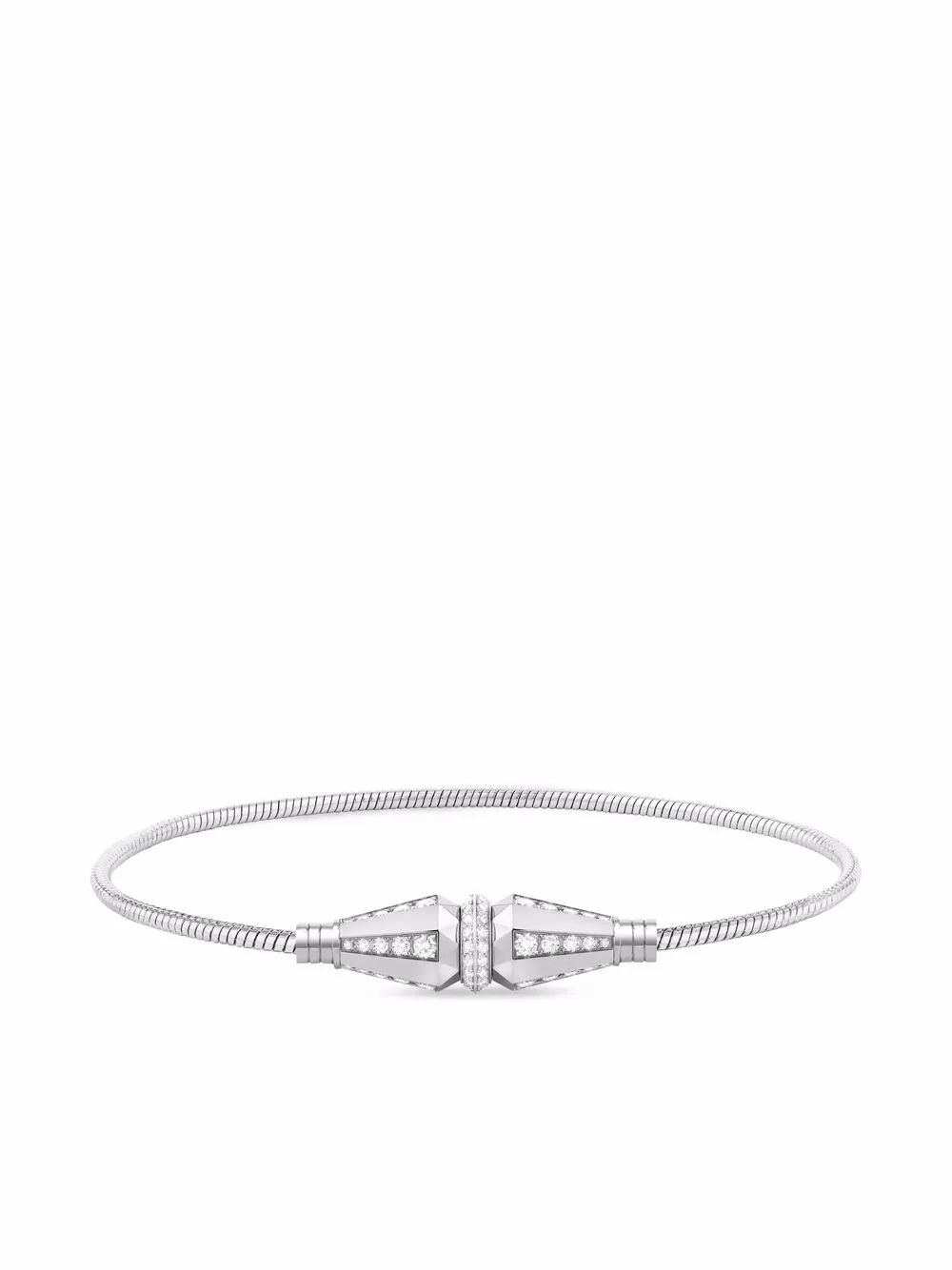 Boucheron pulsera en oro amarillo de 18kt con diamantes | plateado | Image 1