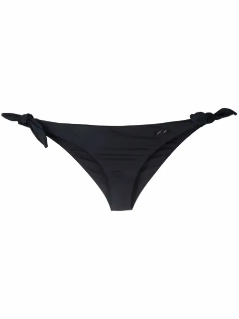 Karl Lagerfeld logo-lettering bikini bottoms