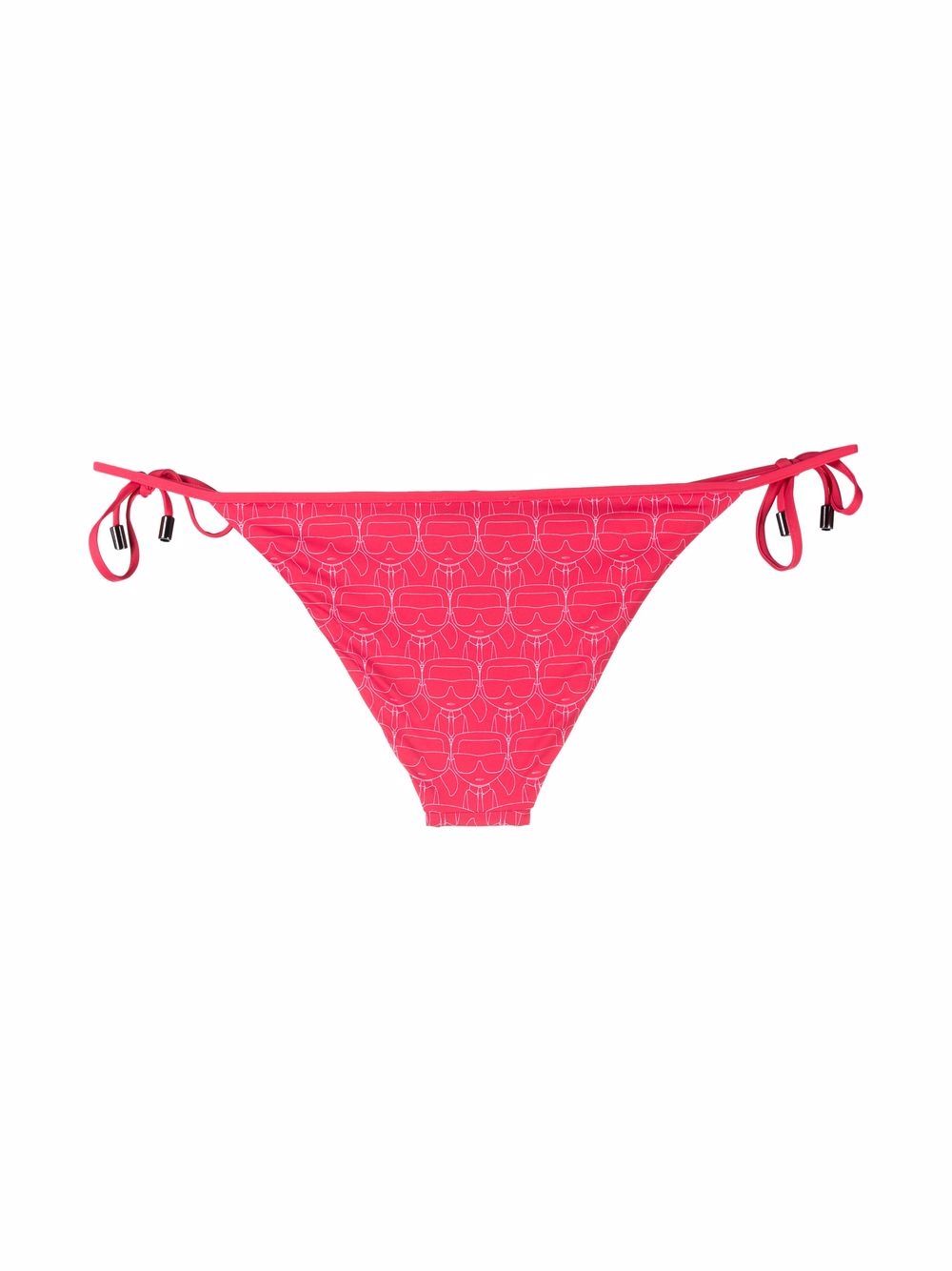 Shop Karl Lagerfeld Karl Icon Triangle Bikini Bottoms In Rosa