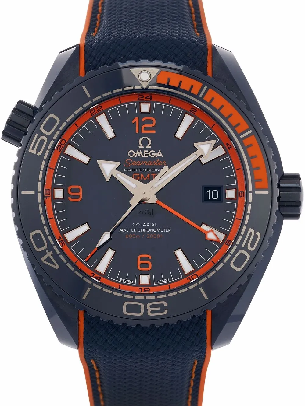 фото Omega наручные часы seamaster planet ocean 600m big blue pre-owned 45.5 мм 2021-го года