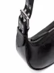 BY FAR zip-up leather shoulder bag