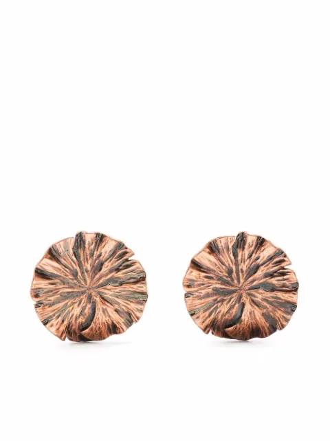 Saint Laurent Pre-Owned 1990s textured-finish clip-on earrings