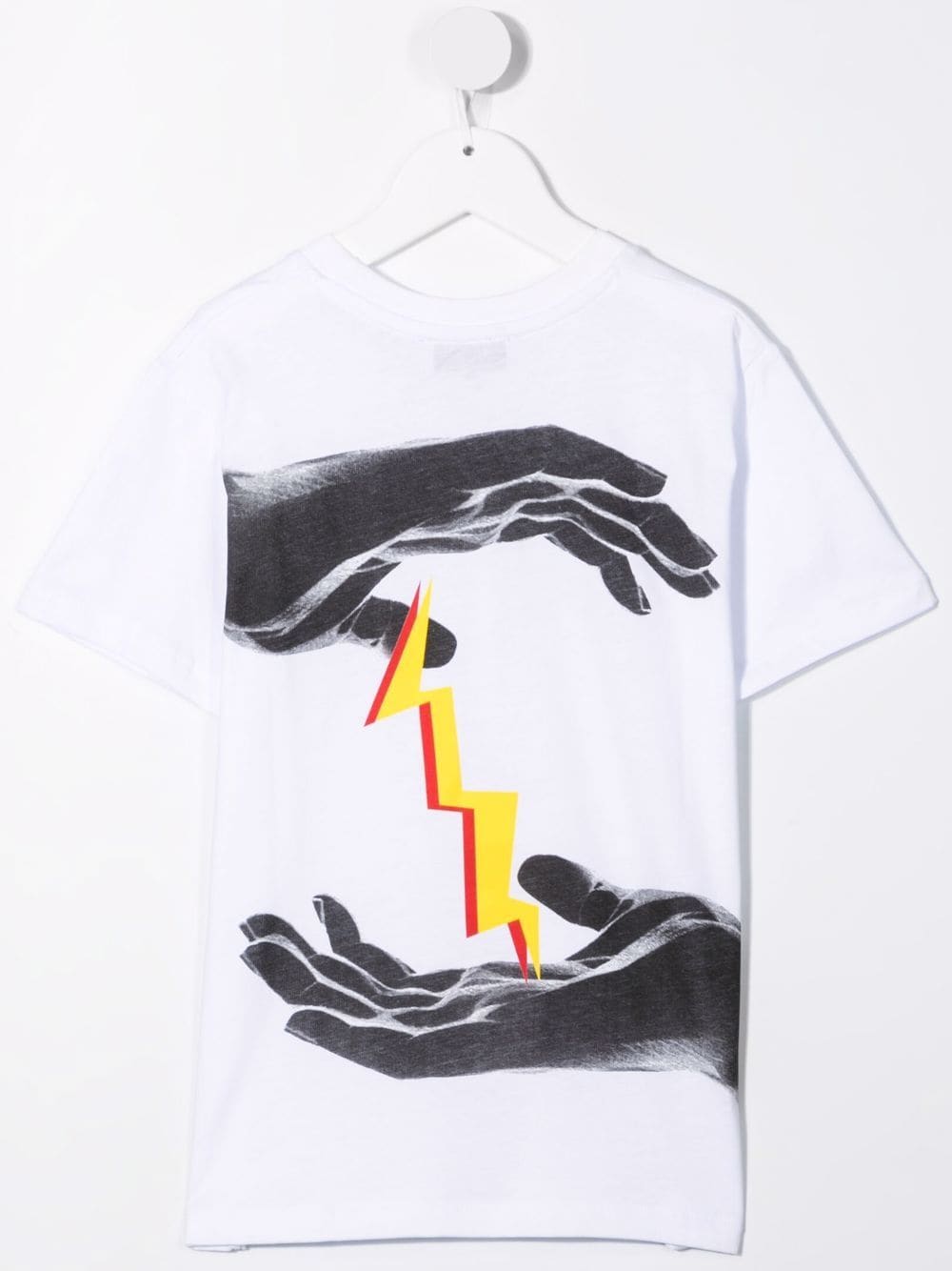 Shop Neil Barrett Lightning-bolt Print T-shirt In White