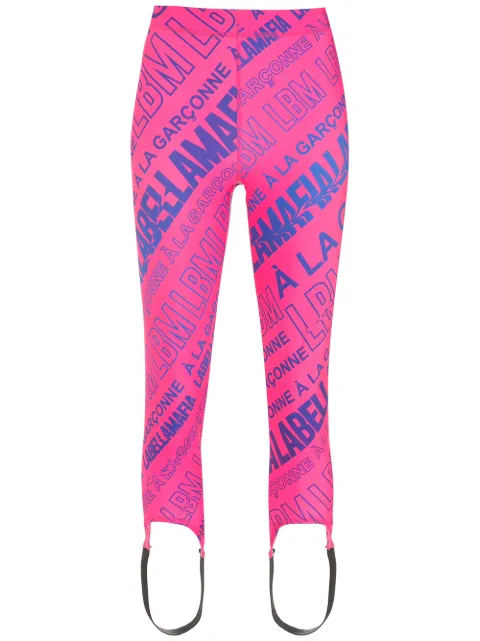 À La Garçonne À La Garçonne + LABELLAMAFIA printed leggings