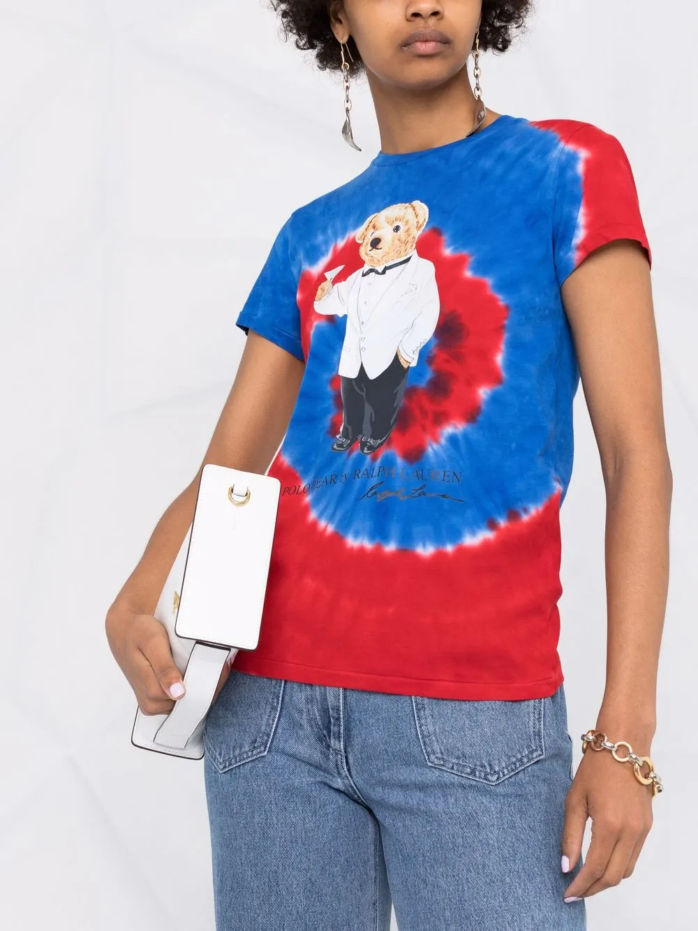 фото Polo ralph lauren футболка polo bear с принтом тай-дай