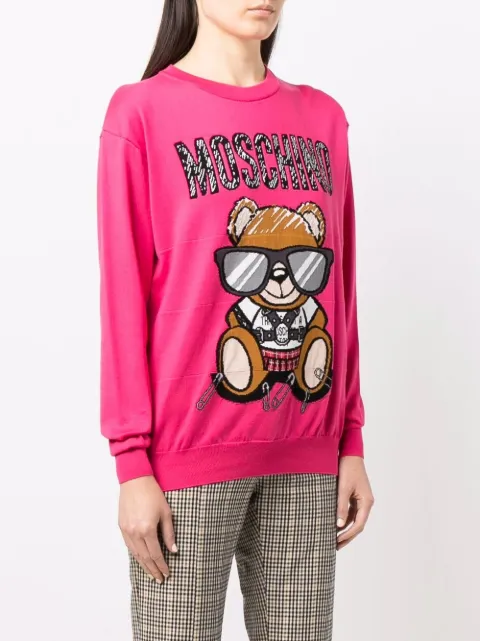 moschino teddy bear jumper