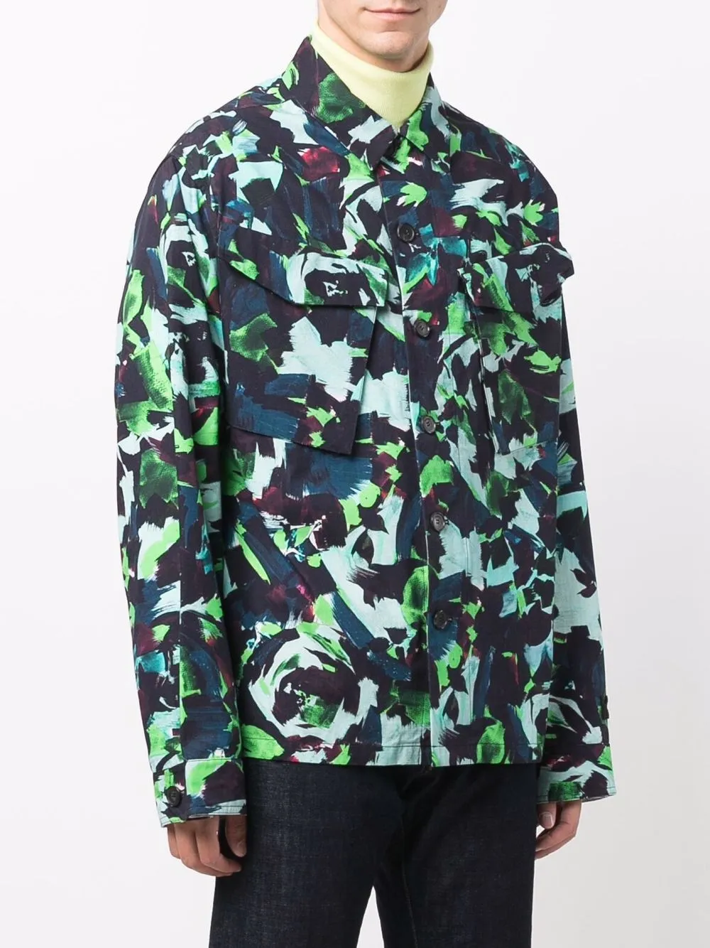 фото Kenzo archive floral-print shirt jacket