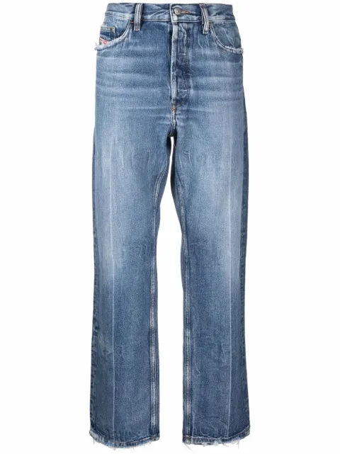 Diesel light-wash wide leg jeans