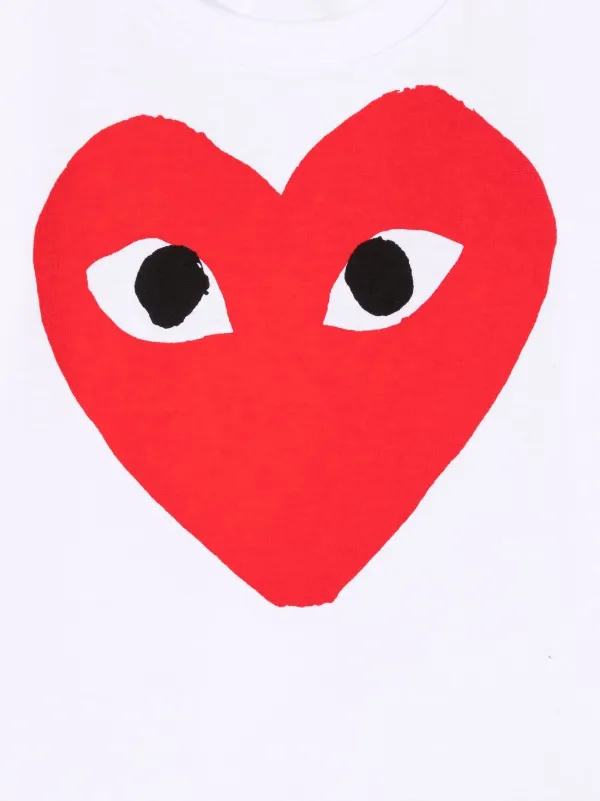 Comme Des Garçons Play Kids heart-print short-sleeved T-shirt - Farfetch