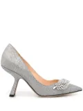 Nicholas Kirkwood MONSTERA 90mm pumps - Silver