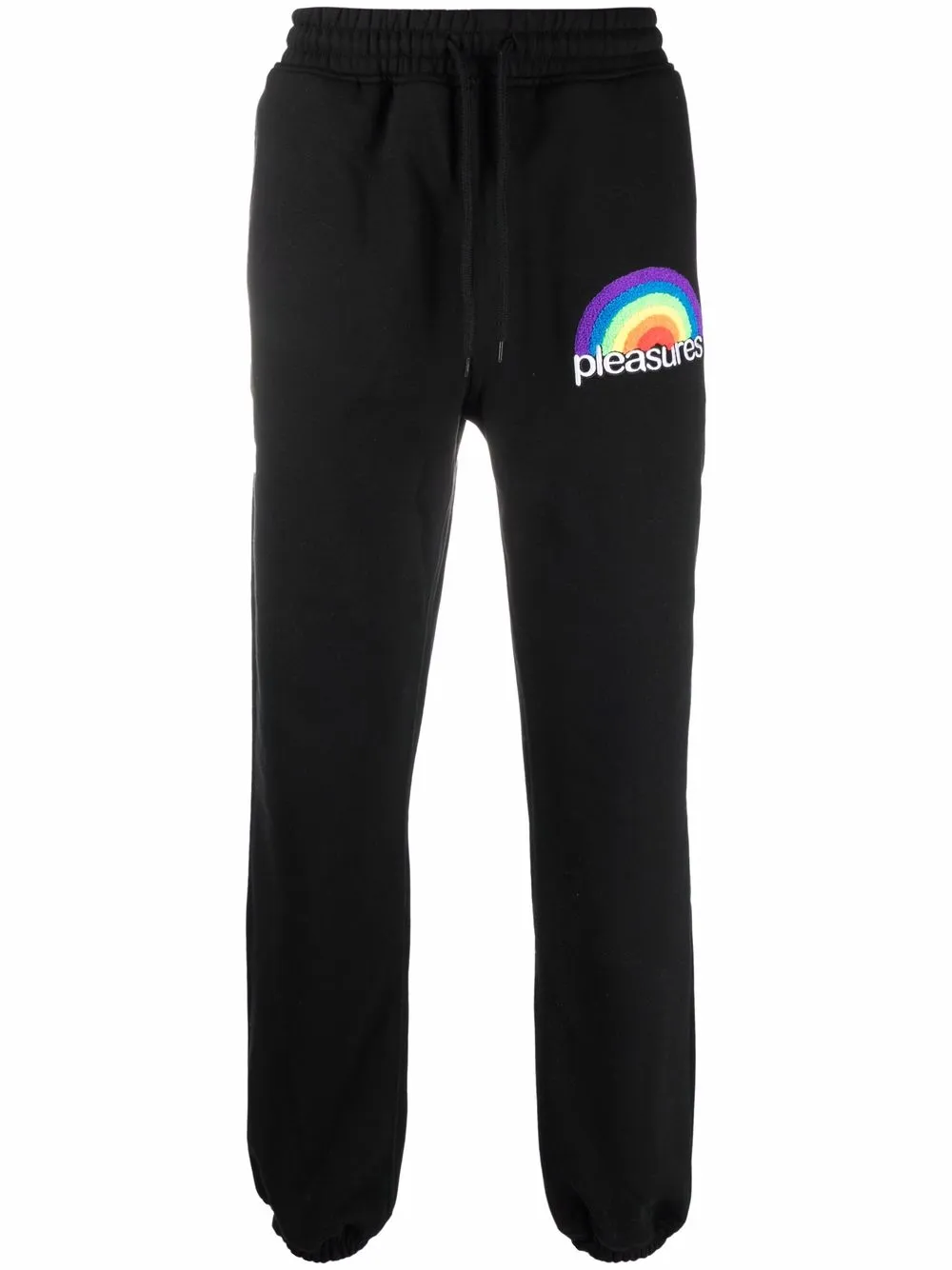 

Pleasures embroidered-logo joggers - Black