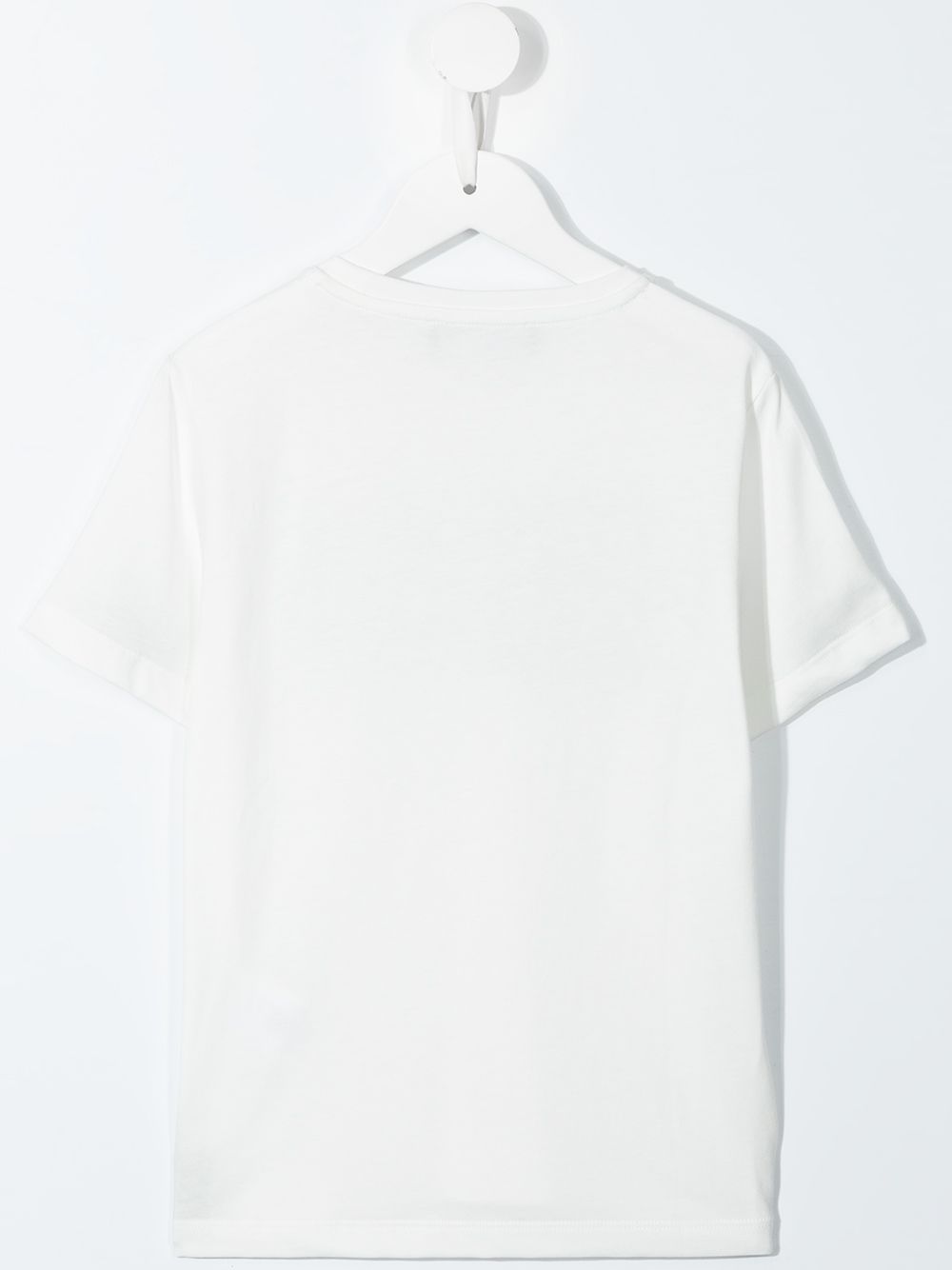 Shop Versace Logo-print Short-sleeve Cotton T-shirt In White