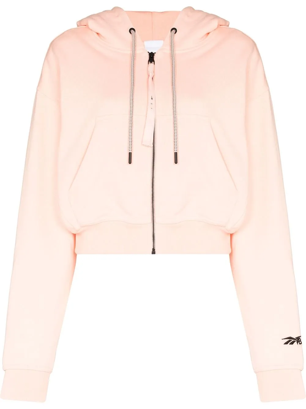 

Reebok x Victoria Beckham zip-up drawstring hoodie - Pink