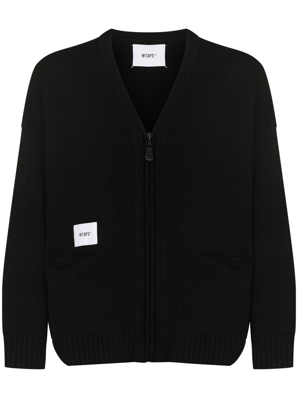 WTAPS logo patch zipped cardigan - FARFETCH