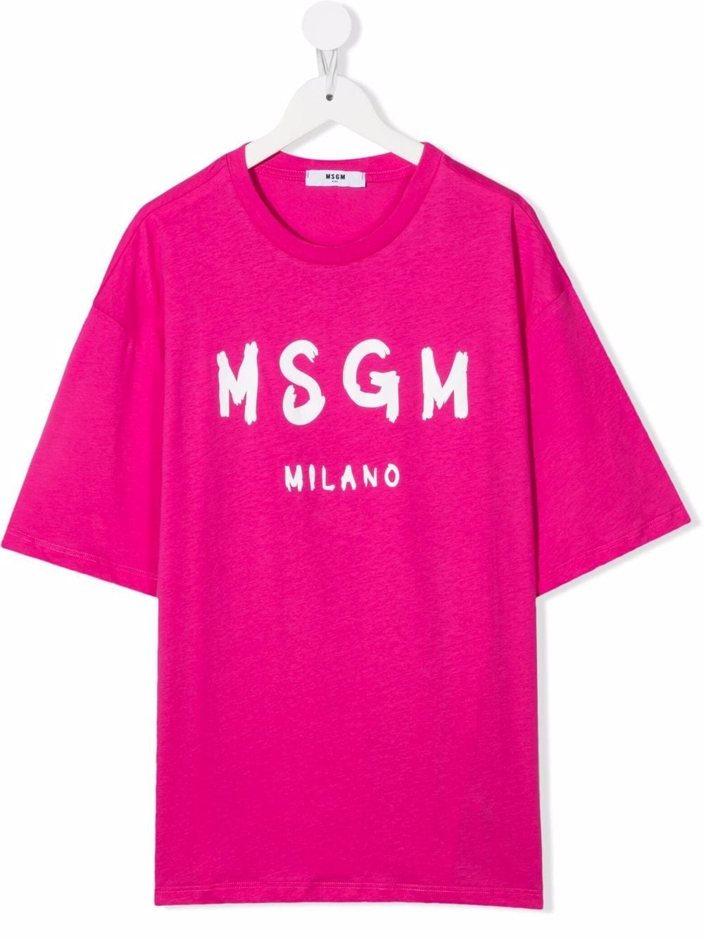 фото Msgm kids футболка с логотипом