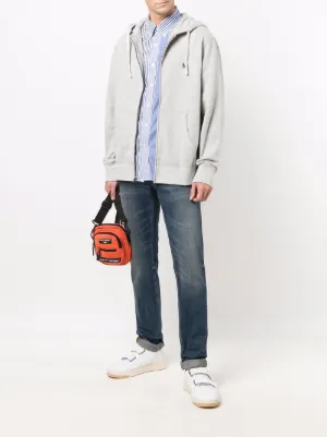 Polo Ralph Lauren 超美品 ❣️ストライプパーカー M POLO RALPH LAUREN (ポロラルフローレン) ワンポイント プル