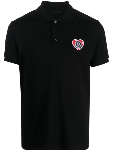 Moncler logo-patch polo shirt