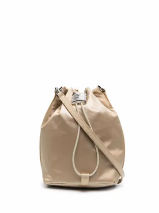 Satin bucket online bag