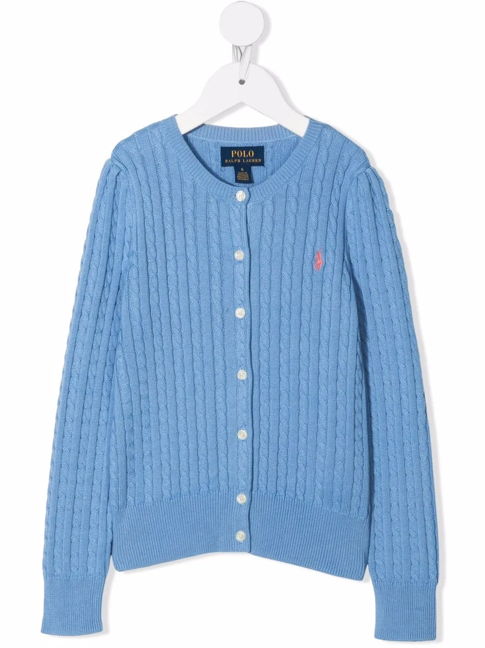 Ralph Lauren Kids кардиган с вышитым логотипом