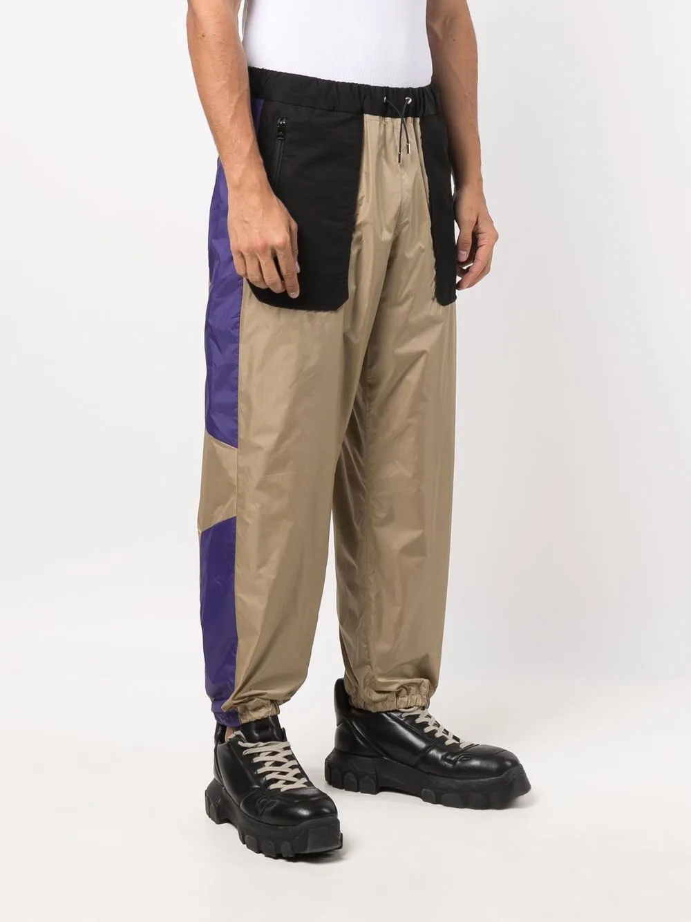 sacai Track pant ナイロン ベルト付き トラック パンツ - カジュアル