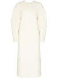 Tibi dropped shoulder puffer sleeves dress - Neutrals