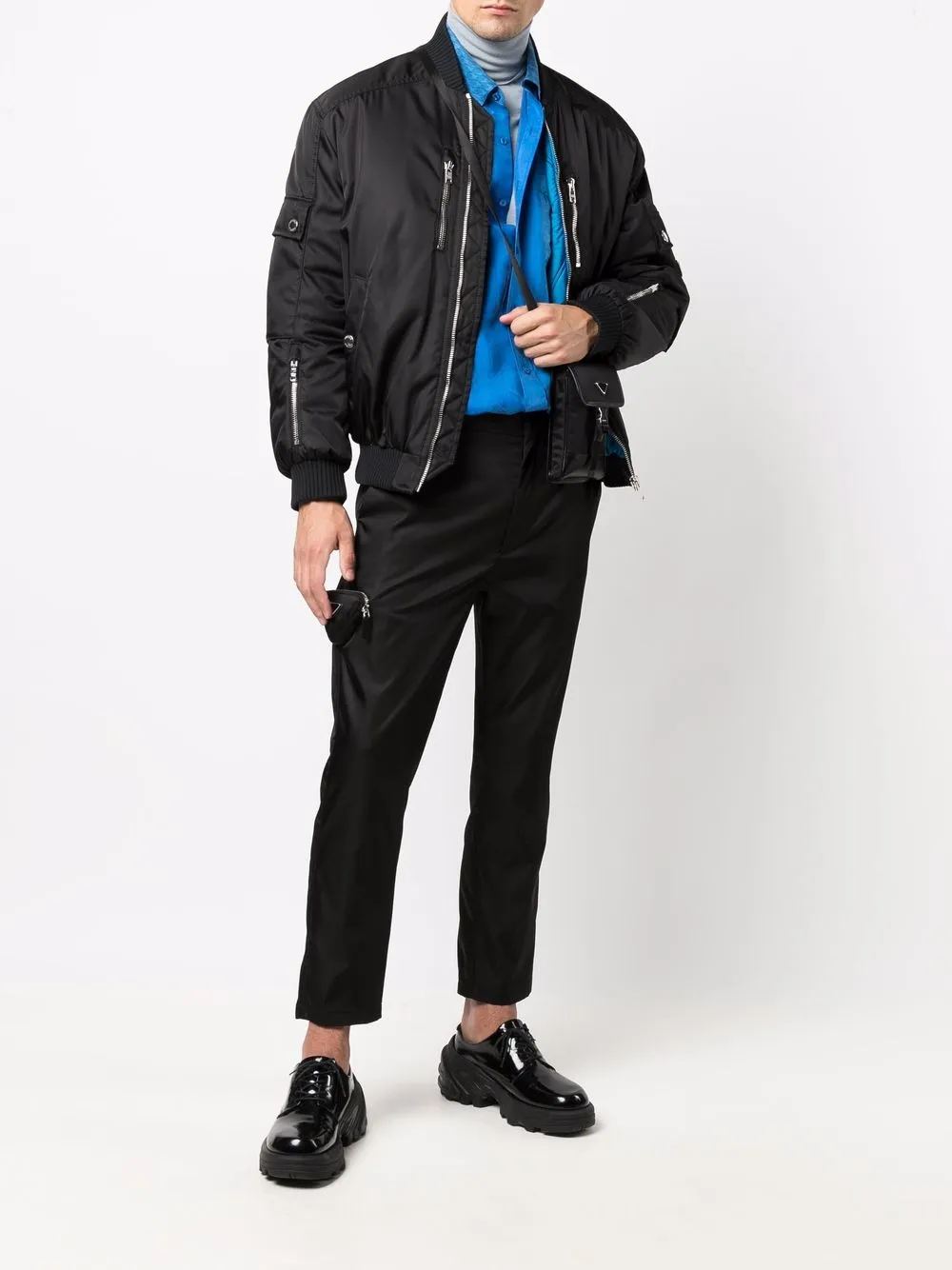Prada Broek met rits - Zwart
