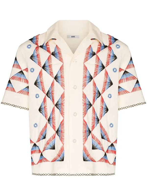 BODE Louie Embroidered short-sleeve 