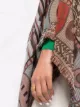 ETRO пончо в технике пэчворк
