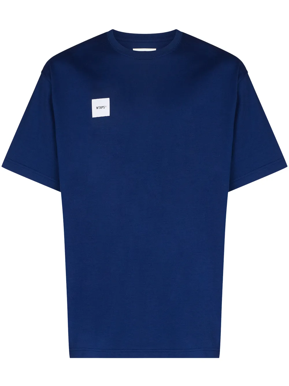 WTAPS WTAP HOME BASE CHST LOGO SS TEE BLU