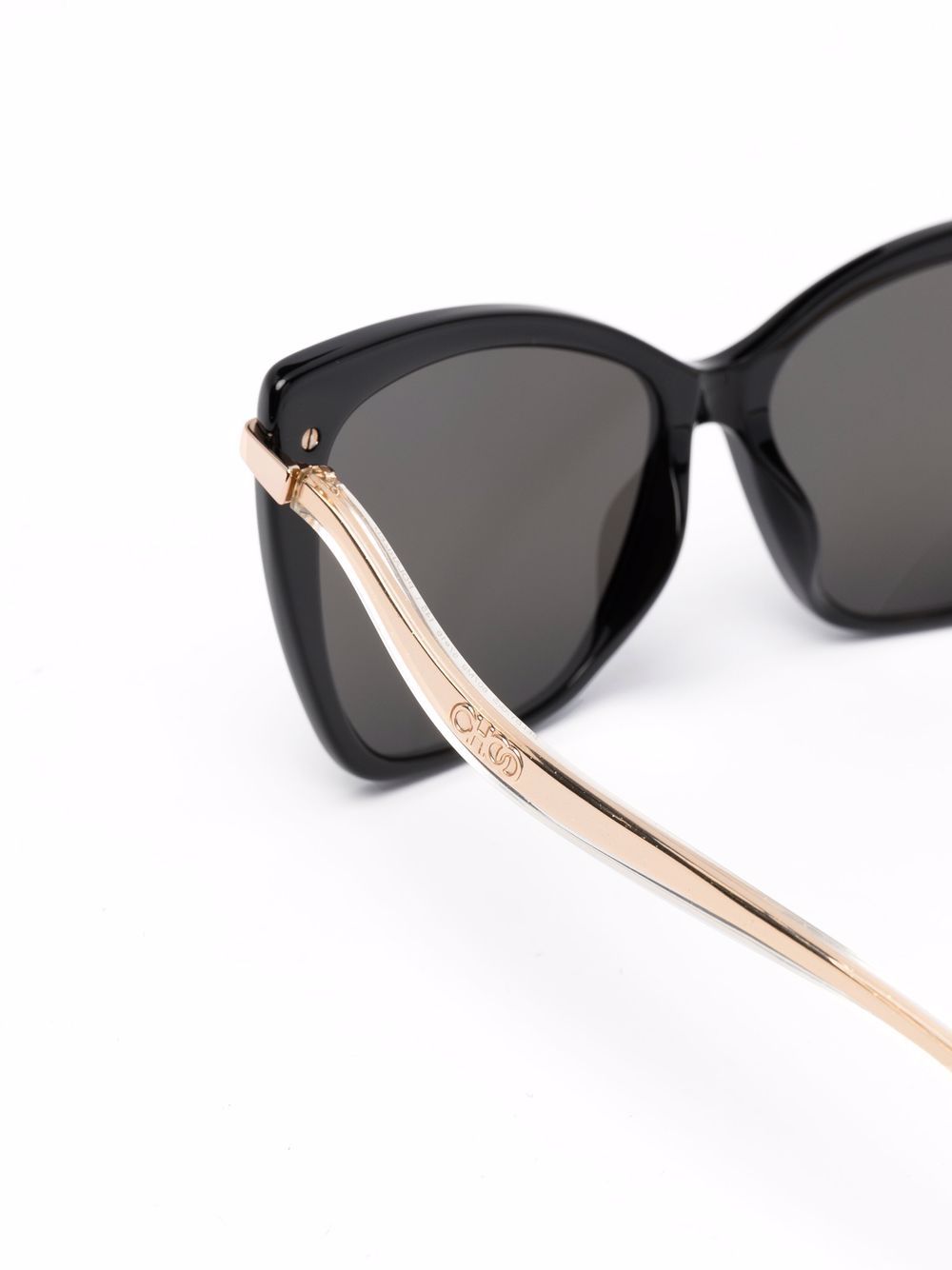 фото Jimmy choo eyewear солнцезащитные очки в оправе 'кошачий глаз'