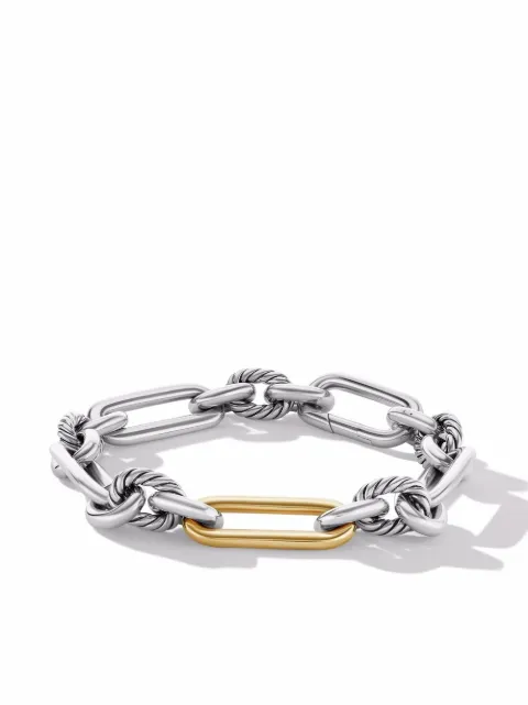 David Yurman 18kt Lexington Gelbgold- und Sterlingsilberarmband 9,8mm