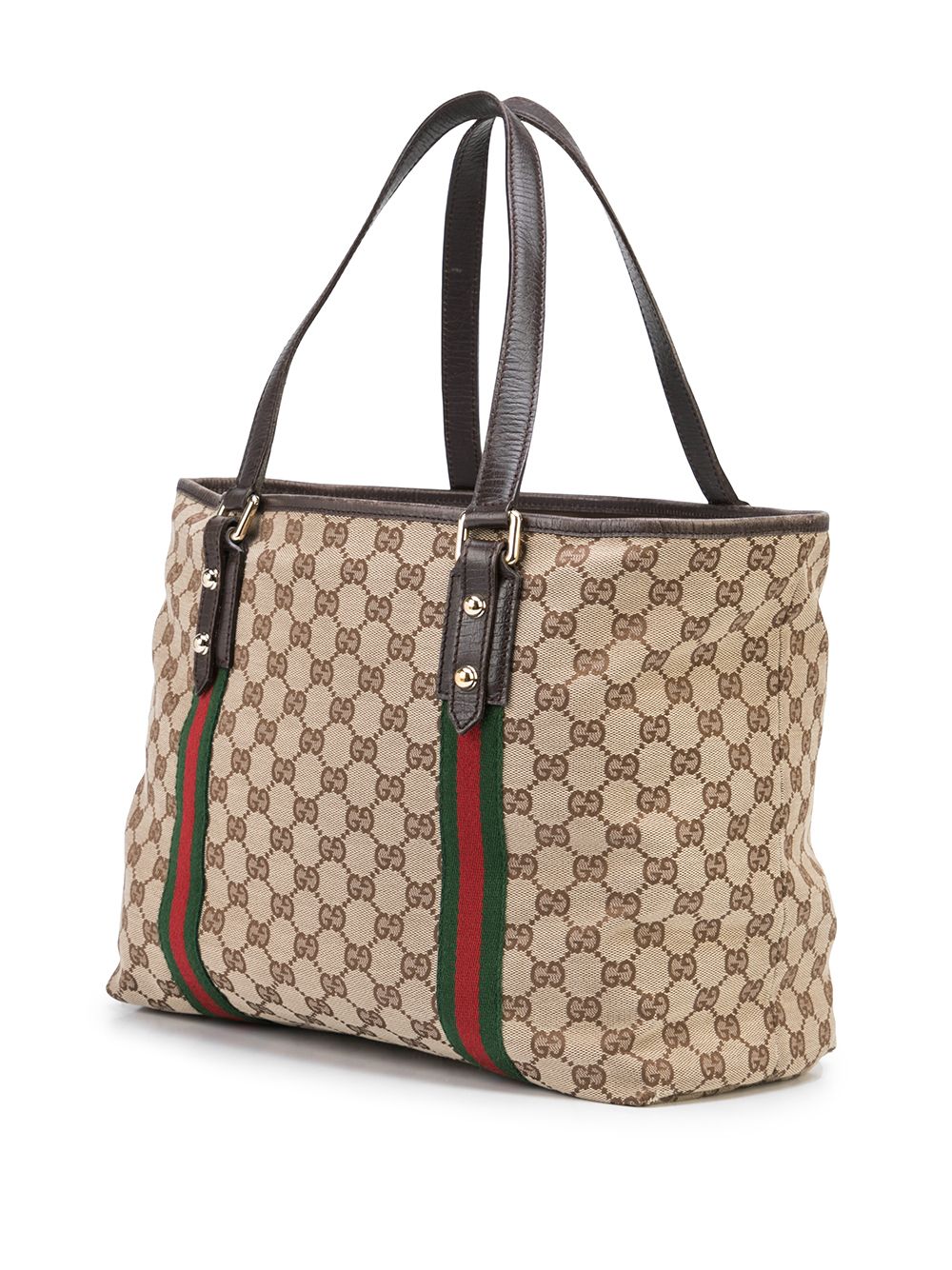 фото Gucci pre-owned большая сумка-тоут jolicoeur с узором gg supreme