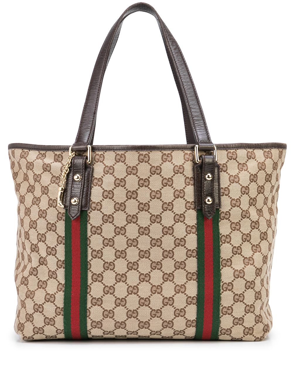 фото Gucci pre-owned большая сумка-тоут jolicoeur с узором gg supreme