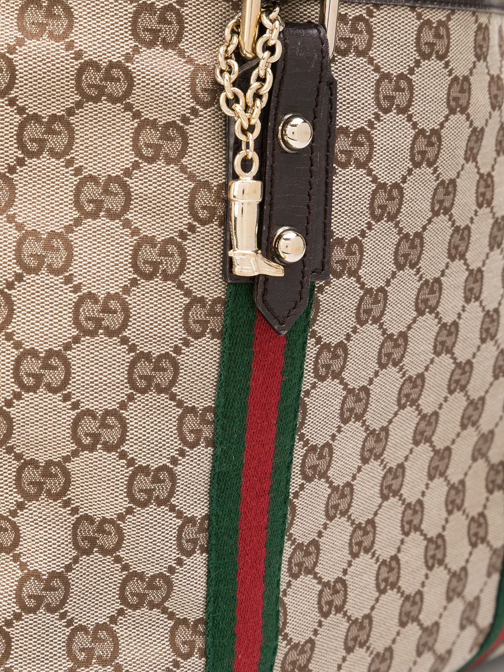 фото Gucci pre-owned большая сумка-тоут jolicoeur с узором gg supreme