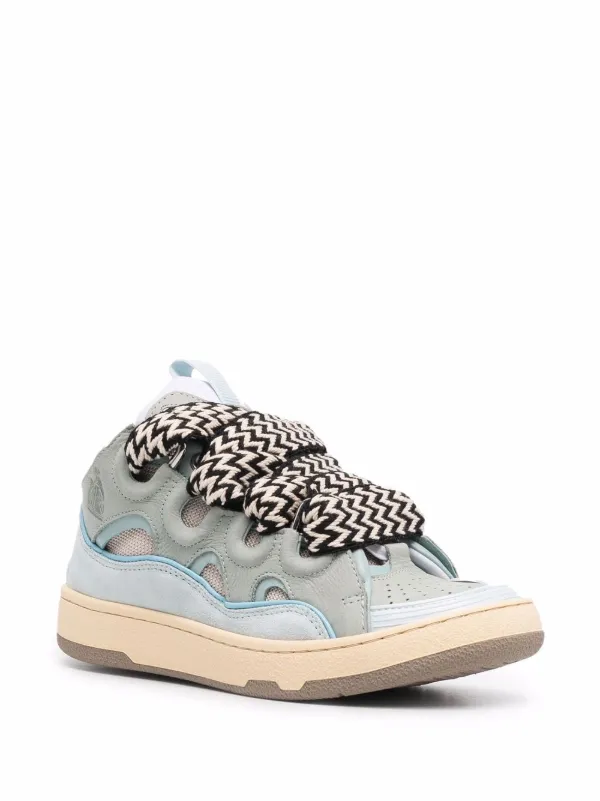 Curb leather sneakers