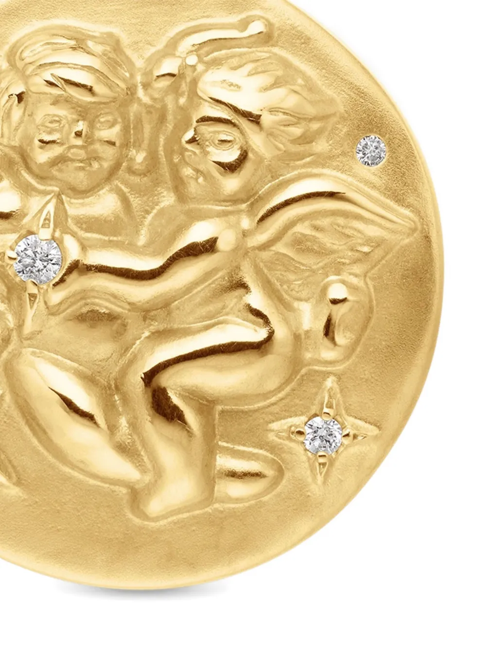 18k Yellow Gold Gemini Diamond Necklace