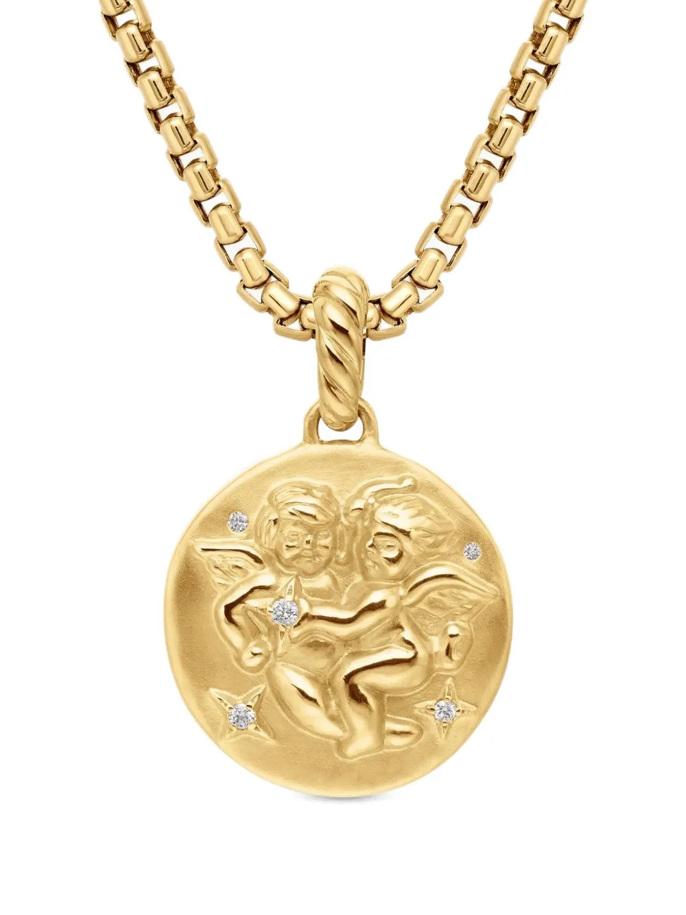 18k Yellow Gold Gemini Diamond Necklace