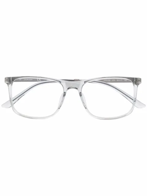 Calvin Klein transparent square-frame glasses