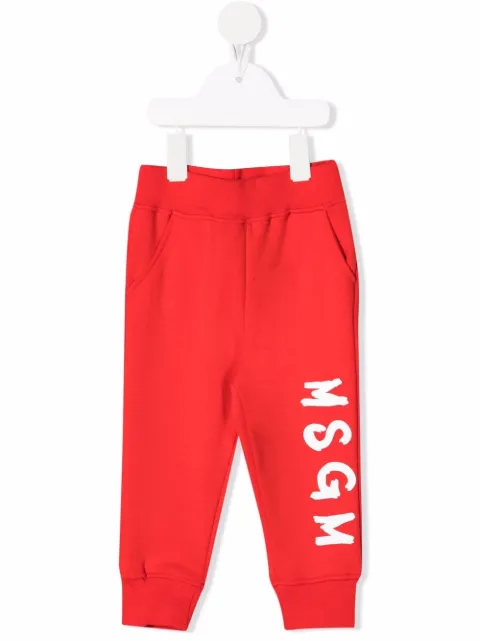 MSGM Kids logo-print track pants