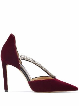 Balmain 100mm Monogrammed Pumps - Farfetch