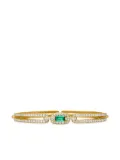 David Yurman 18kt yellow gold Stax Single Link diamond bracelet (7mm)